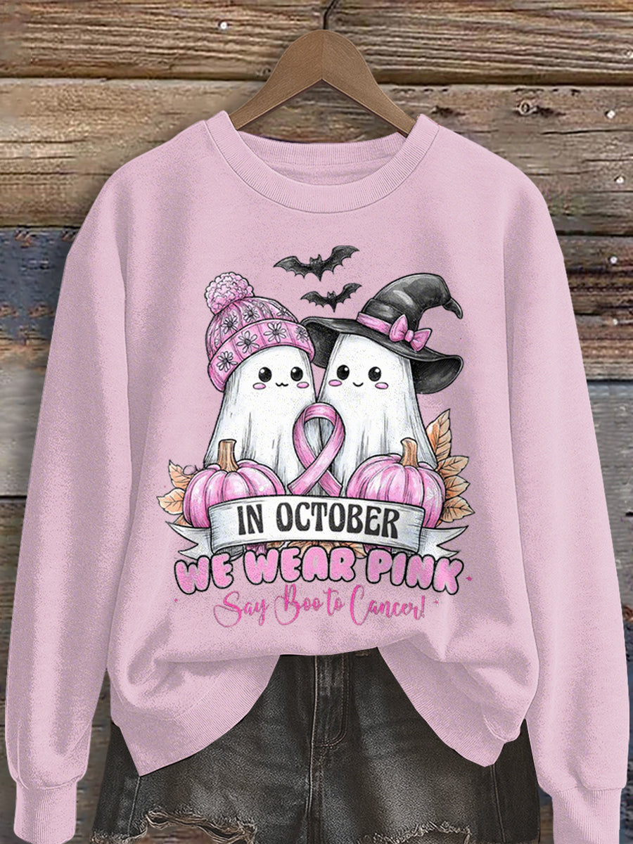 Women's In October We Wear Pink Sweatshirt