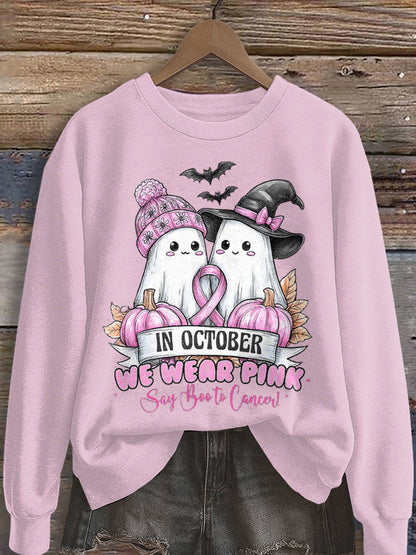 Women's In October We Wear Pink Sweatshirt