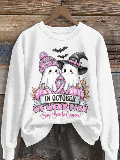 Women's In October We Wear Pink Sweatshirt
