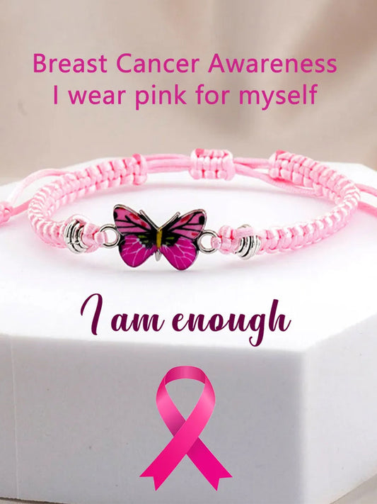 Women's breast cancer bracelet