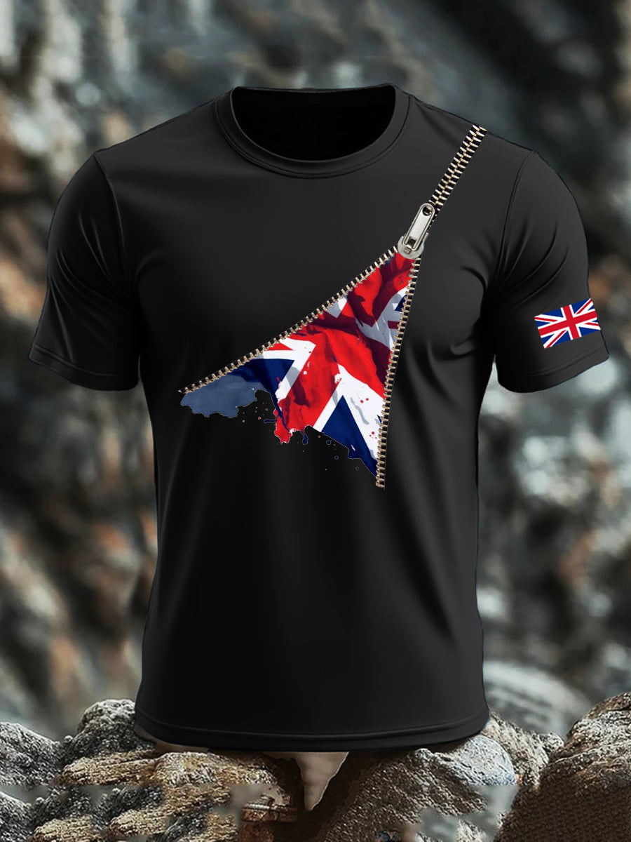Men's UK Flag Printed T-shirt