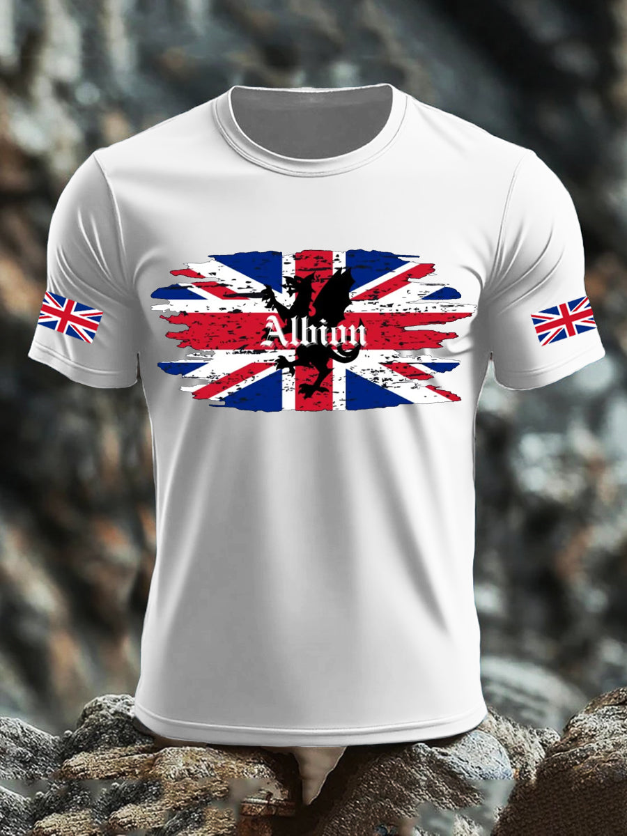Men's UK Flag Printed T-shirt