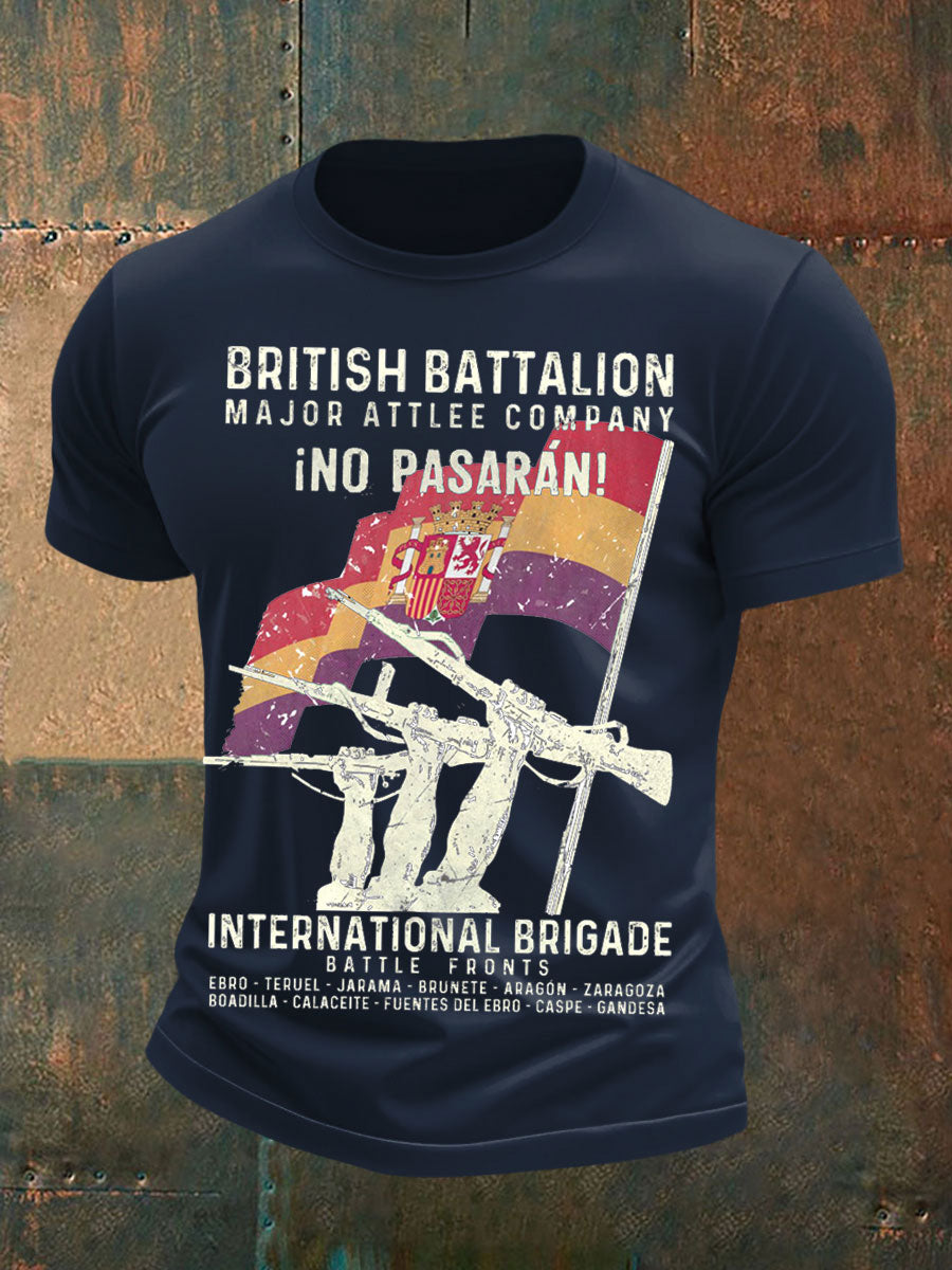 Men's British Veteran Printed short sleeves t-shirt