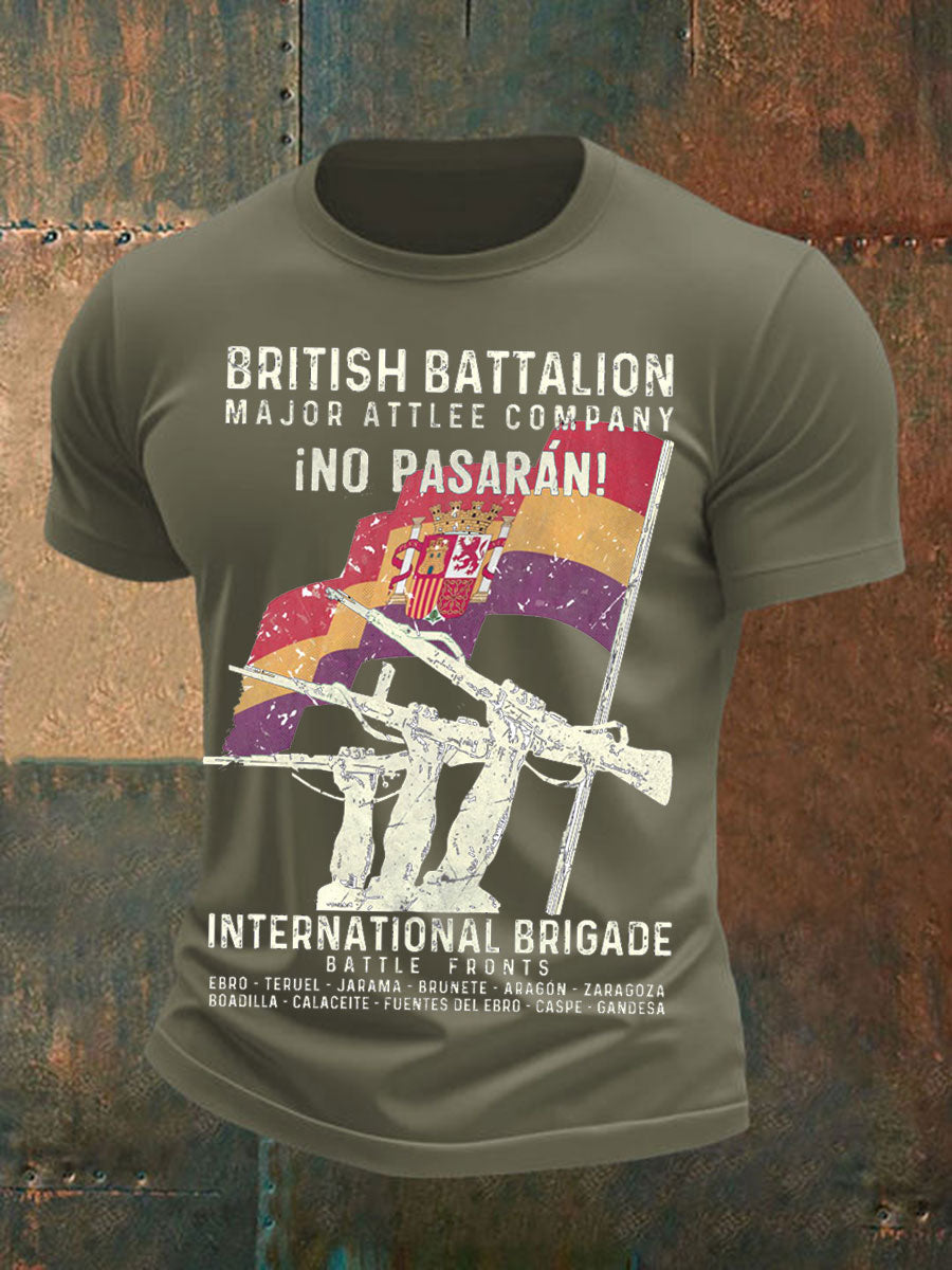 Men's British Veteran Printed short sleeves t-shirt