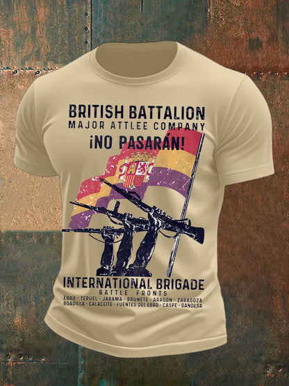 Men's British Veteran Printed short sleeves t-shirt