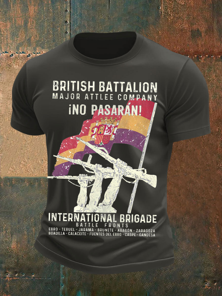 Men's British Veteran Printed short sleeves t-shirt