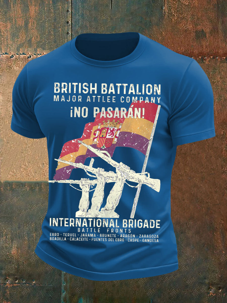 Men's British Veteran Printed short sleeves t-shirt