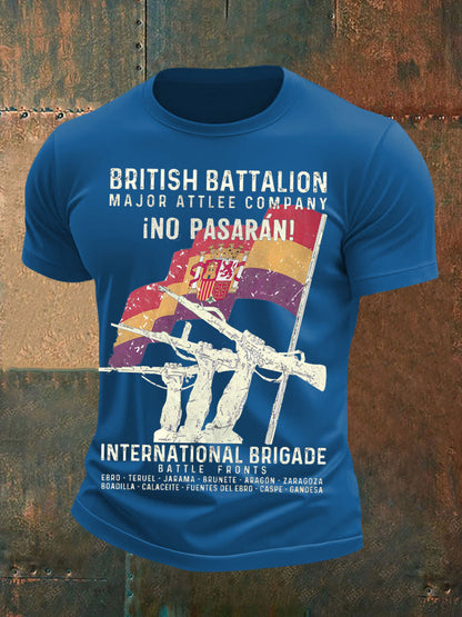 Men's British Veteran Printed short sleeves t-shirt