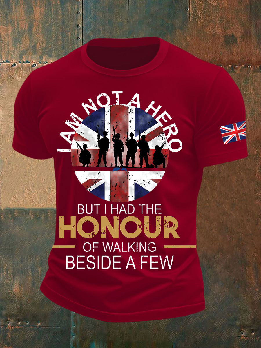 Men's British Veteran Printed short sleeves t-shirt
