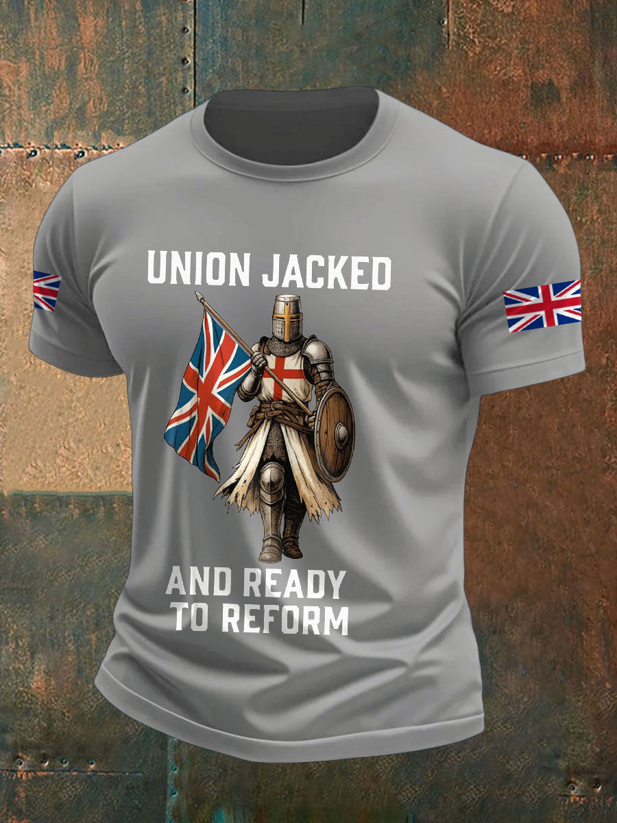 Men's UK Flag Reform Printed T-shirt