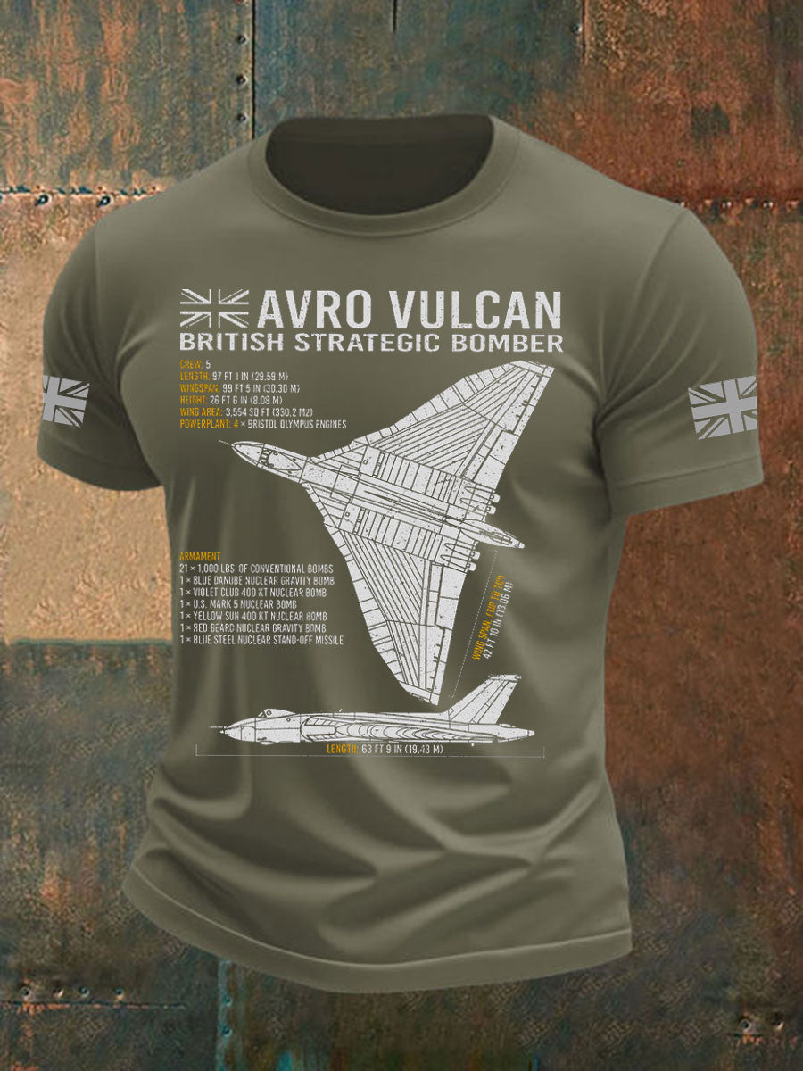 Men's British Veteran Printed short sleeves t-shirt