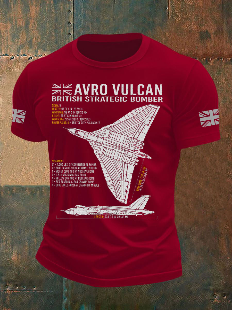 Men's British Veteran Printed short sleeves t-shirt