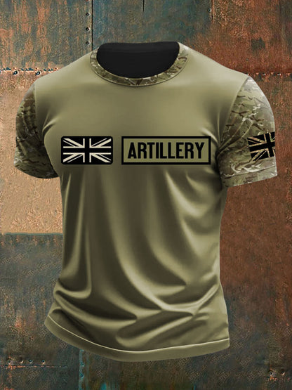 Men's British Veteran Printed short sleeves t-shirt