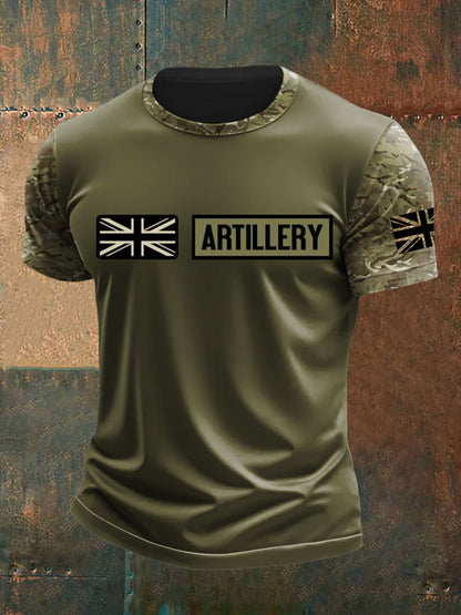 Men's British Veteran Printed short sleeves t-shirt