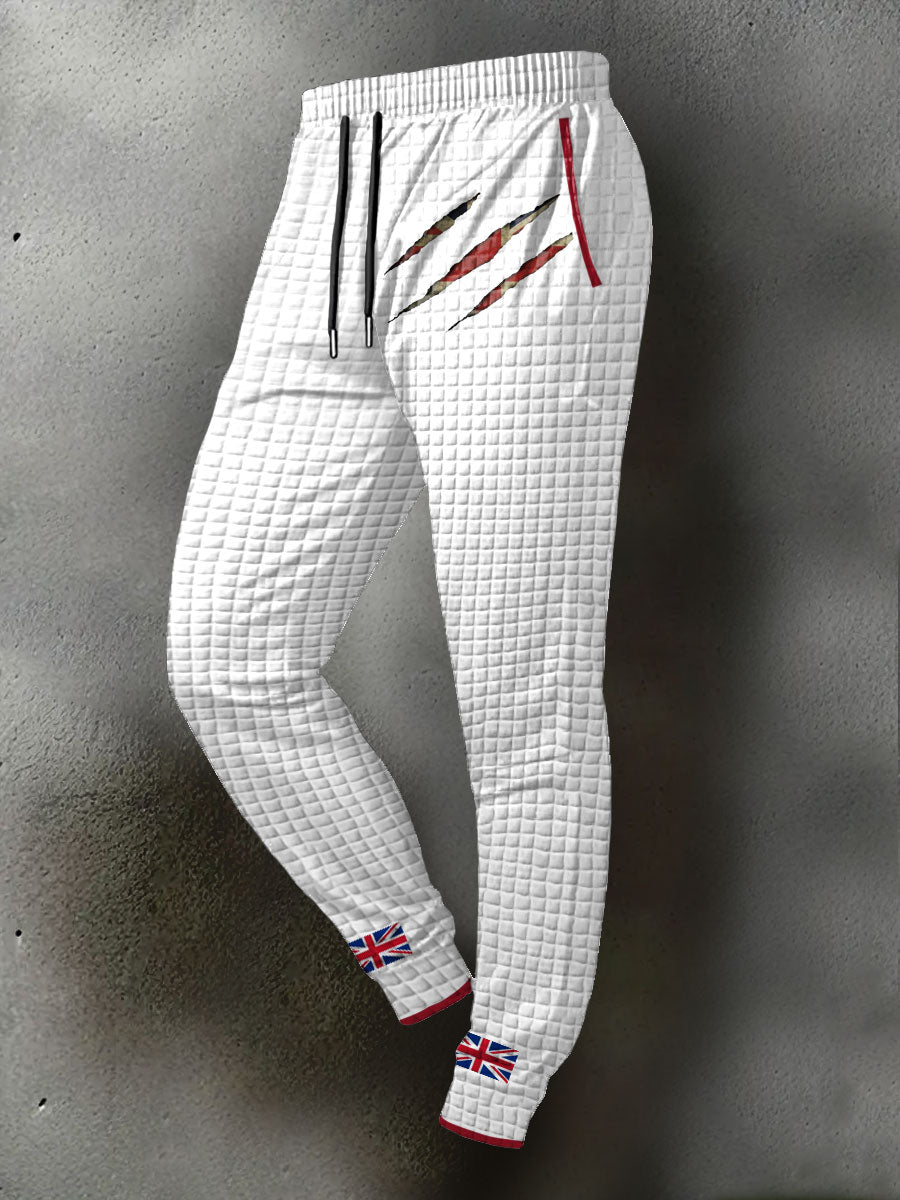 Men's UK Flag Printed Long Pants