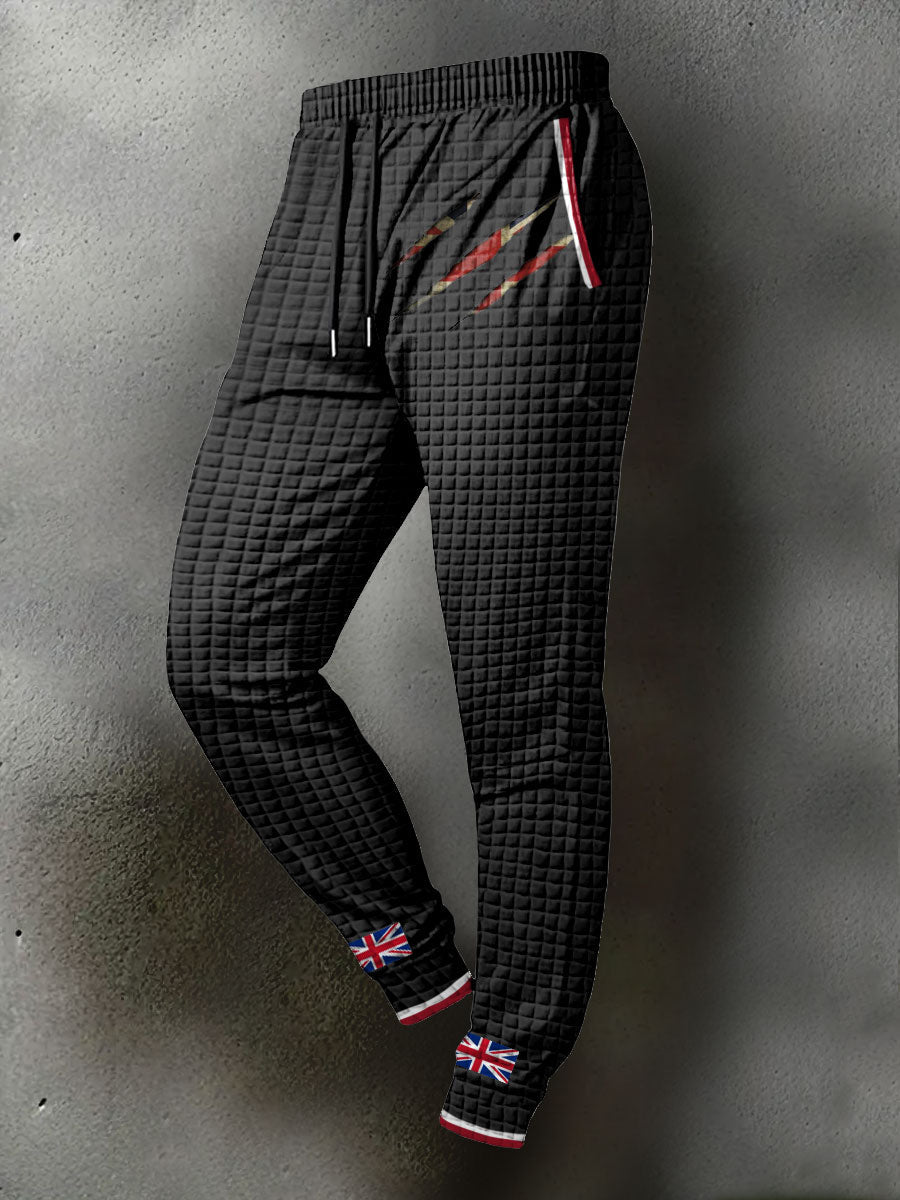 Men's UK Flag Printed Long Pants