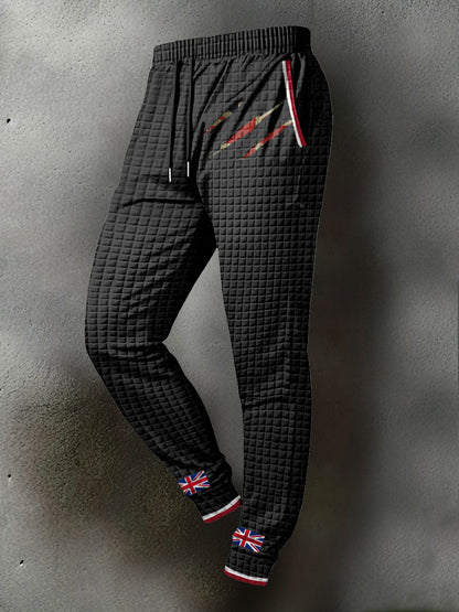 Men's UK Flag Printed Long Pants