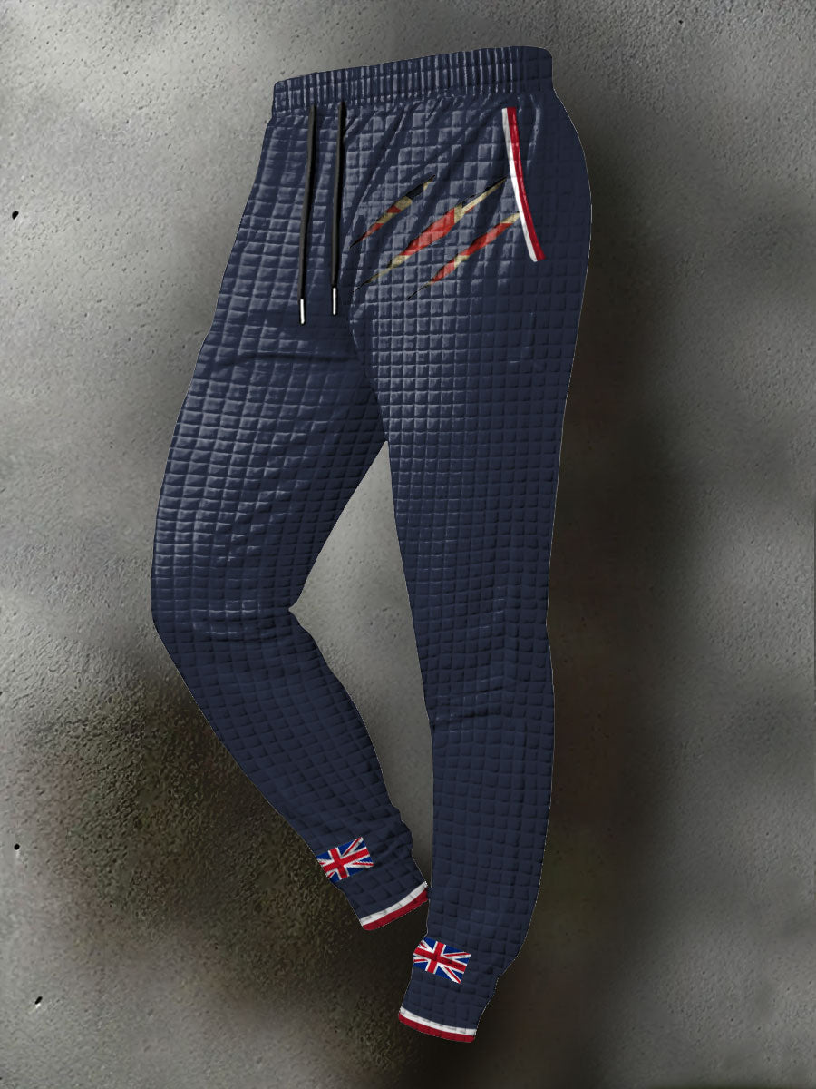 Men's UK Flag Printed Long Pants