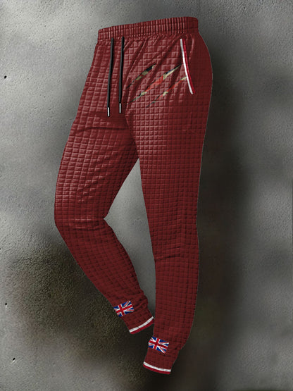 Men's UK Flag Printed Long Pants
