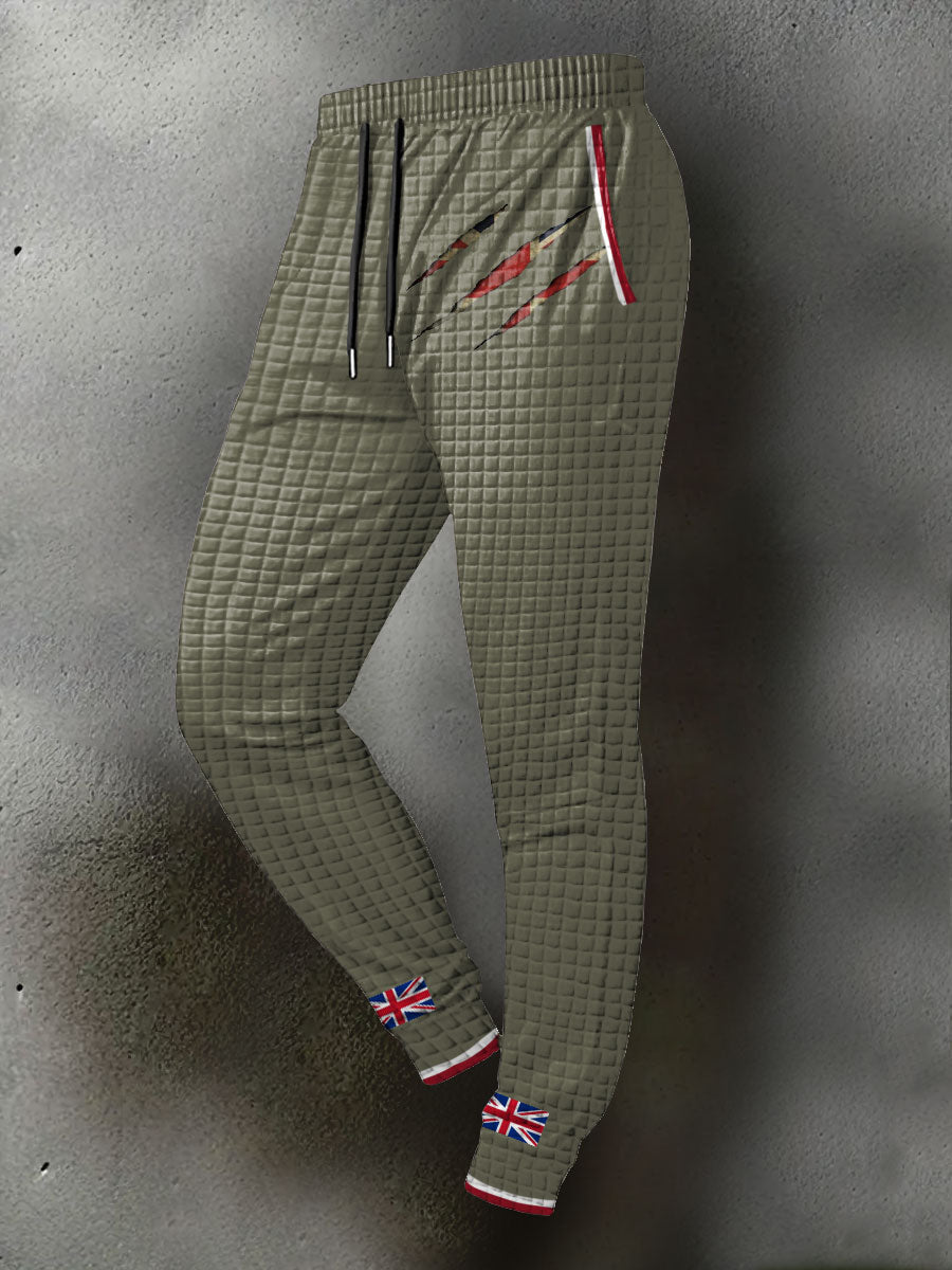 Men's UK Flag Printed Long Pants