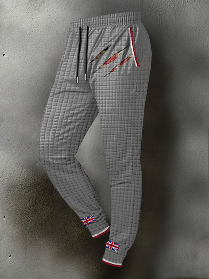 Men's UK Flag Printed Long Pants