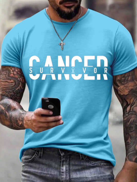 Men's Cancer Survivors Print T-Shirt