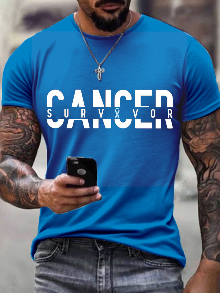 Men's Cancer Survivors Print T-Shirt