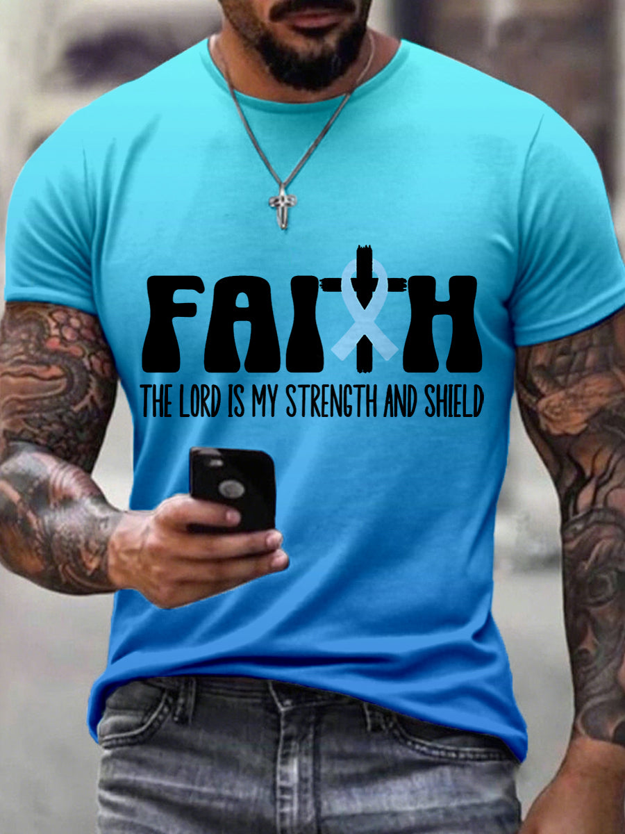 Men's Prostate Cancer Awareness Print T-Shirt