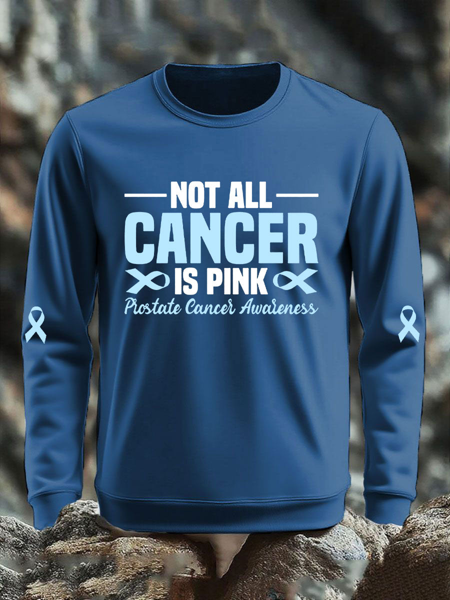 Men's Prostate Cancer Awareness Print Casual Top