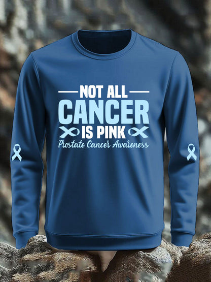 Men's Prostate Cancer Awareness Print Casual Top