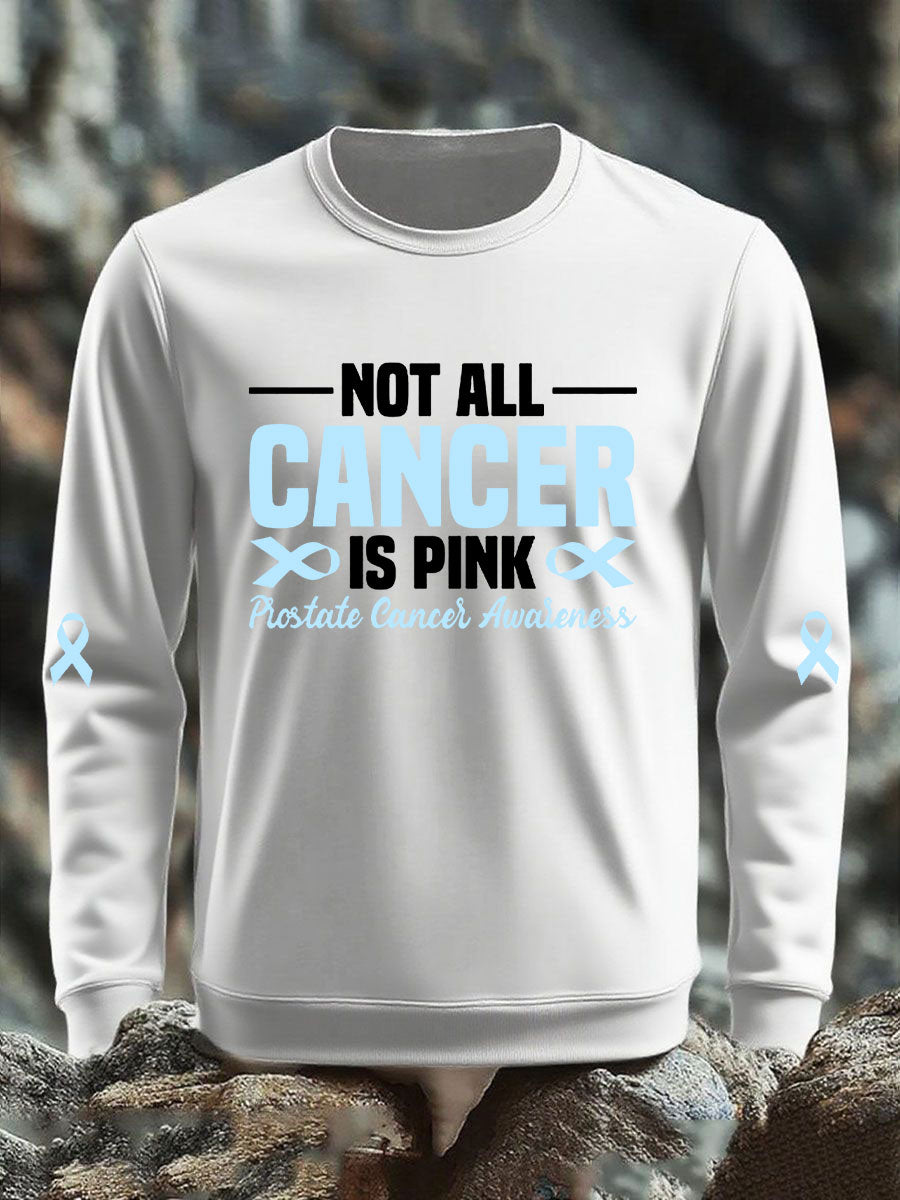 Men's Prostate Cancer Awareness Print Casual Top