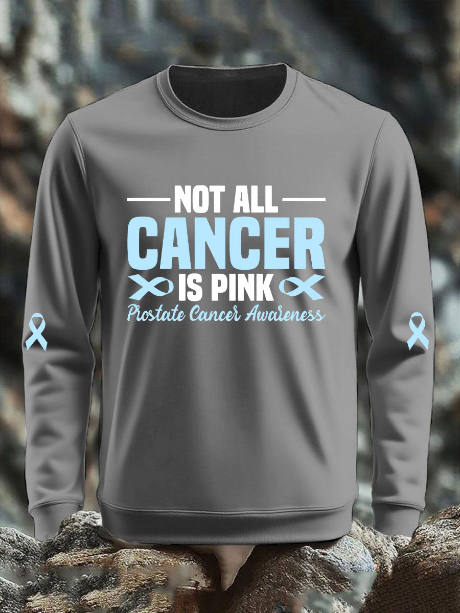 Men's Prostate Cancer Awareness Print Casual Top