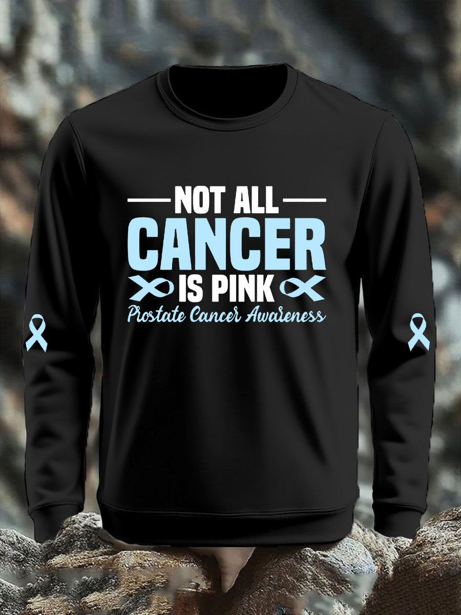 Men's Prostate Cancer Awareness Print Casual Top
