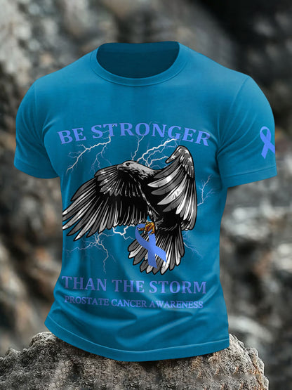 Men's be stronger than the storm prostate cancer awareness T-shirts