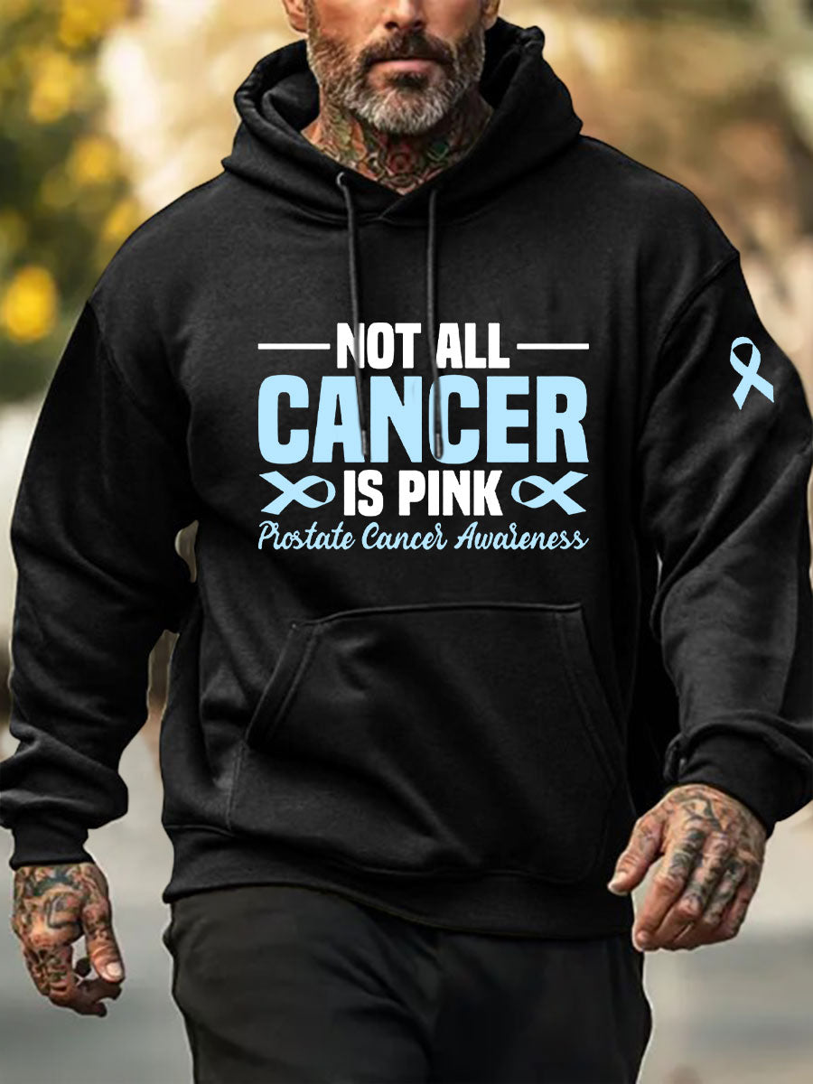 Men's Prostate Cancer Awareness Print Casual Sweatshirt