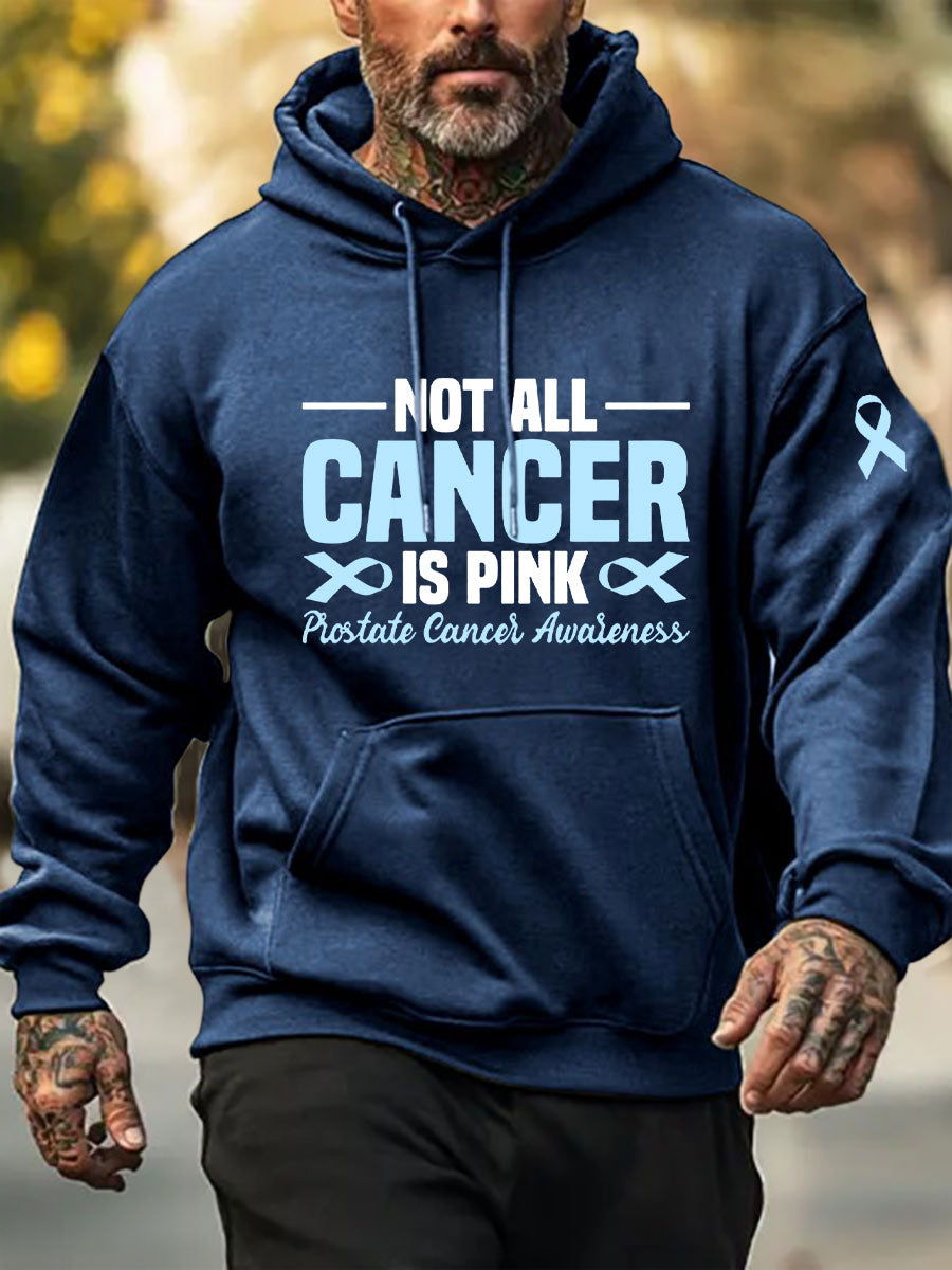 Men's Prostate Cancer Awareness Print Casual Sweatshirt