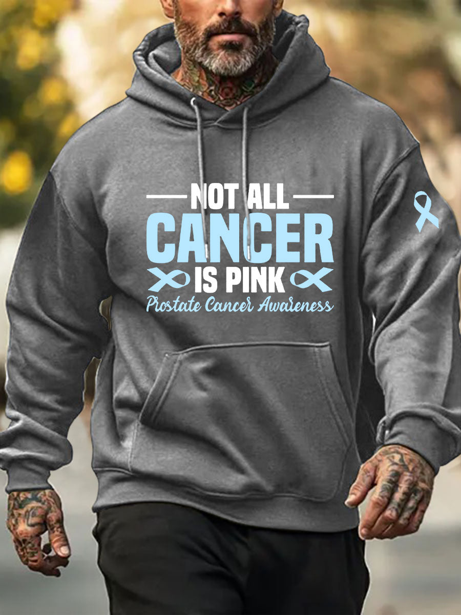 Men's Prostate Cancer Awareness Print Casual Sweatshirt