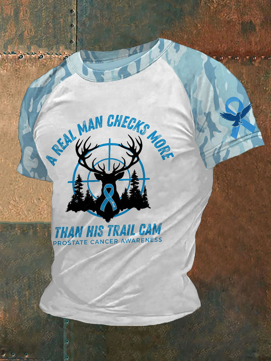 Men's Prostate Cancer Awareness Print T-Shirt