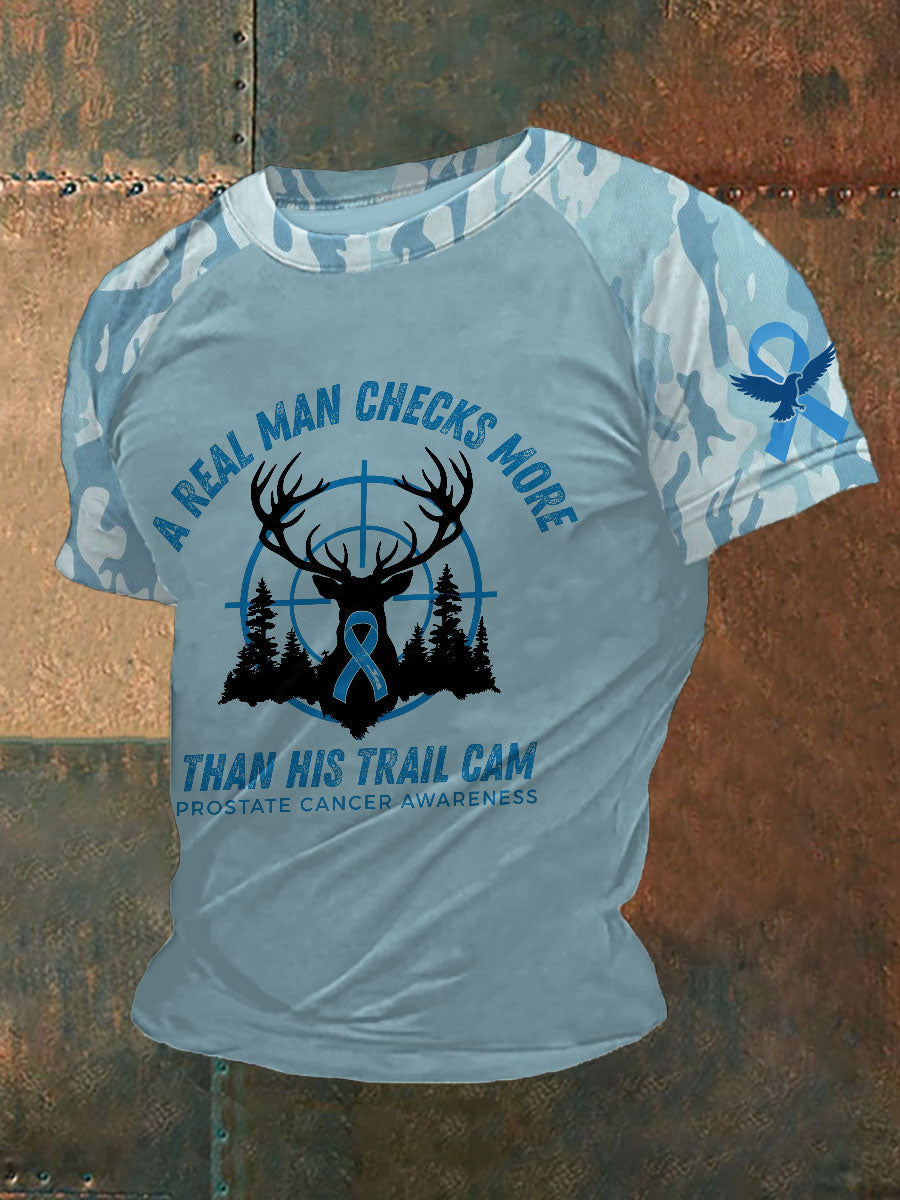 Men's Prostate Cancer Awareness Print T-Shirt