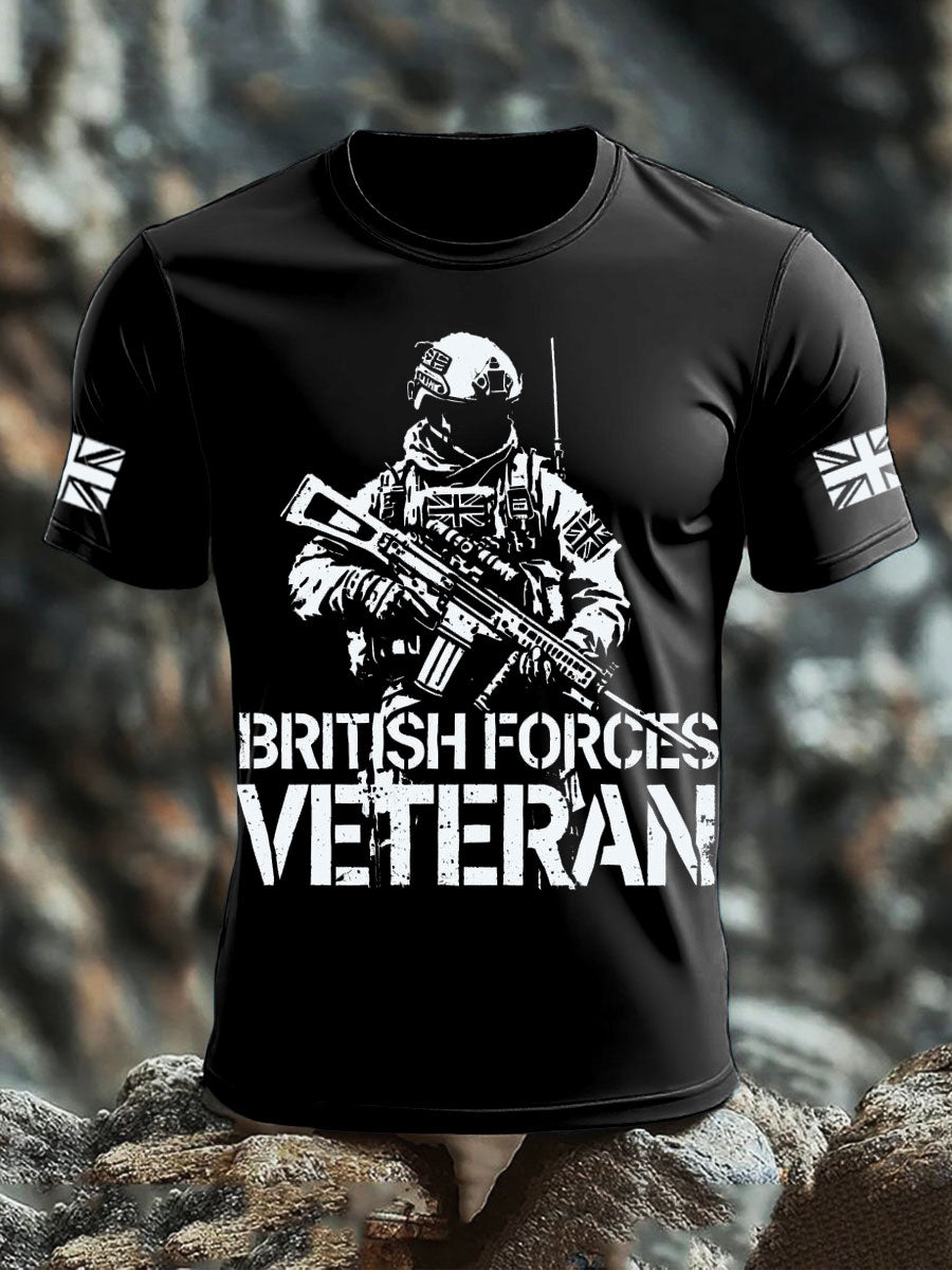Men's British Veteran short sleeves t-shirt