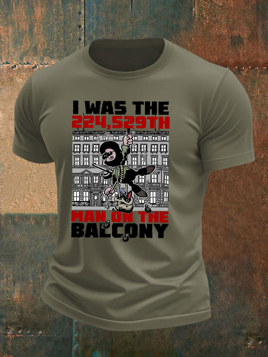 Men's British Veteran imitation cotton short-sleeved T-shirt