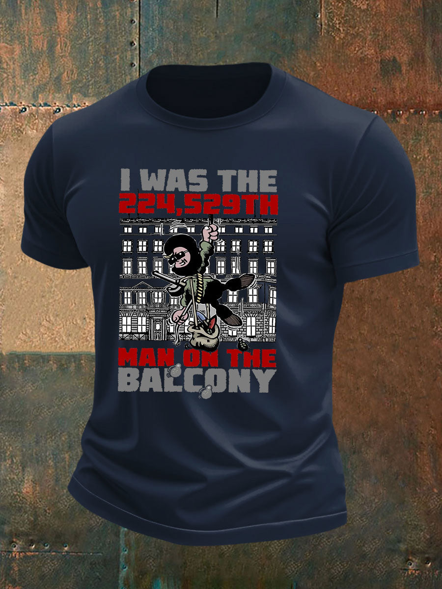 Men's British Veteran imitation cotton short-sleeved T-shirt