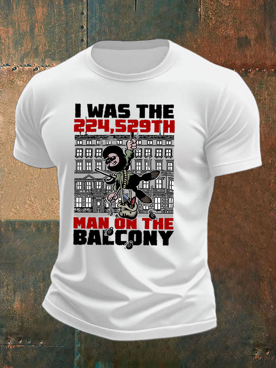 Men's British Veteran imitation cotton short-sleeved T-shirt