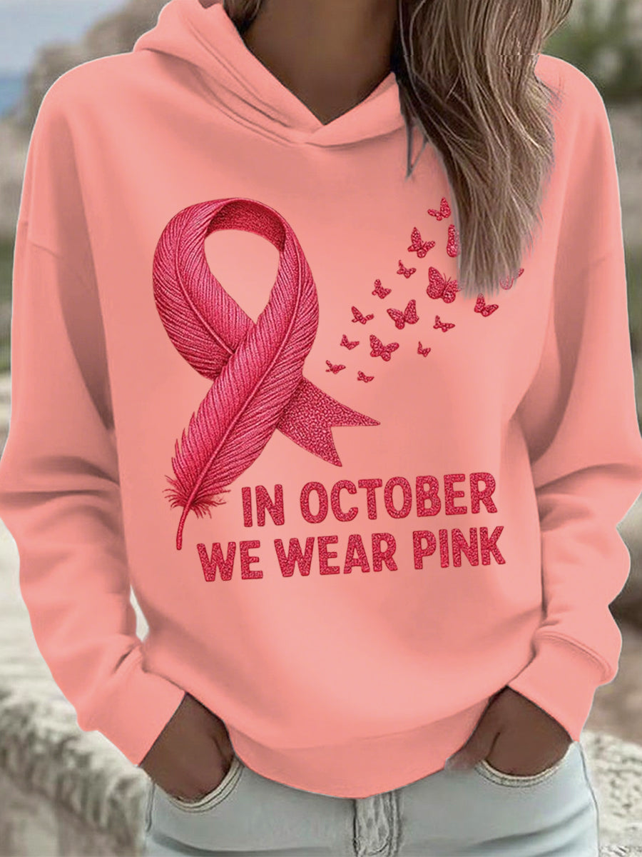 Women's In October We Wear Pink Sweatshirt
