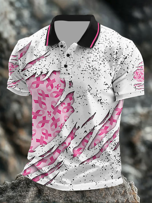 Men's breast cancer tops