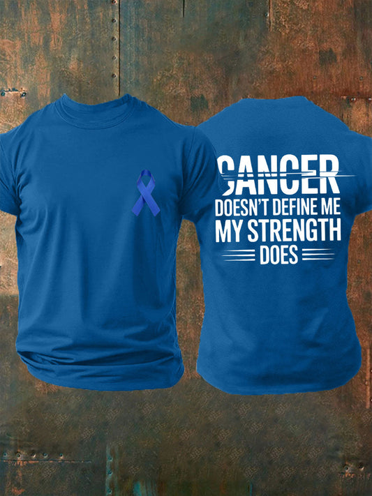 Men's cancer doesn't define me my strength does T-shirts