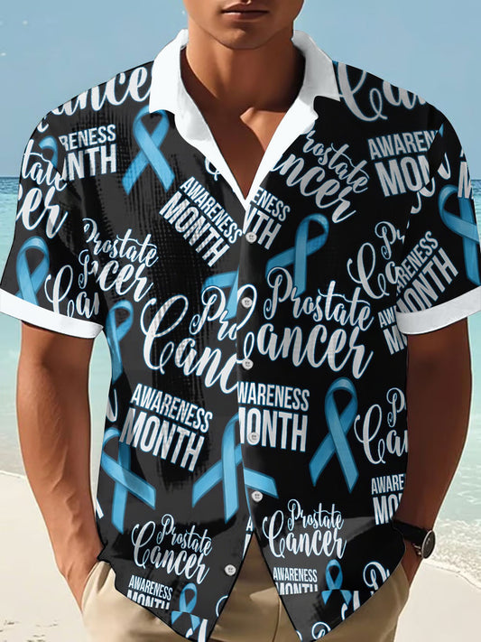 Men's Prostate Cancer Blue Ribbon Shirts