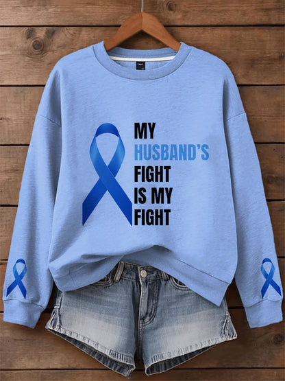 Women's Prostate Cancer Awareness Family Sweatshirt