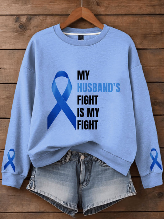 Women's Prostate Cancer Awareness Family Sweatshirt