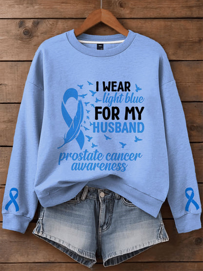 Women's Prostate Cancer Awareness Family Sweatshirt
